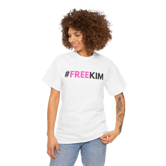 #FREEKIM White T-shirt | Kim The Gorilla Official Merch
