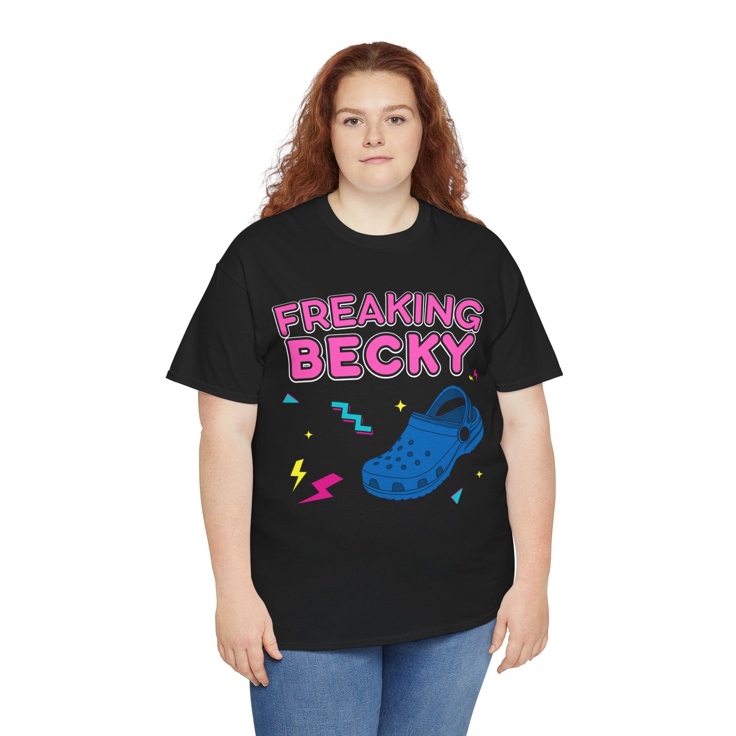 Freaking Becky Retro 90's T-Shirt | Fun Unisex Cotton Tee | Official Kim The Gorilla Merchandise