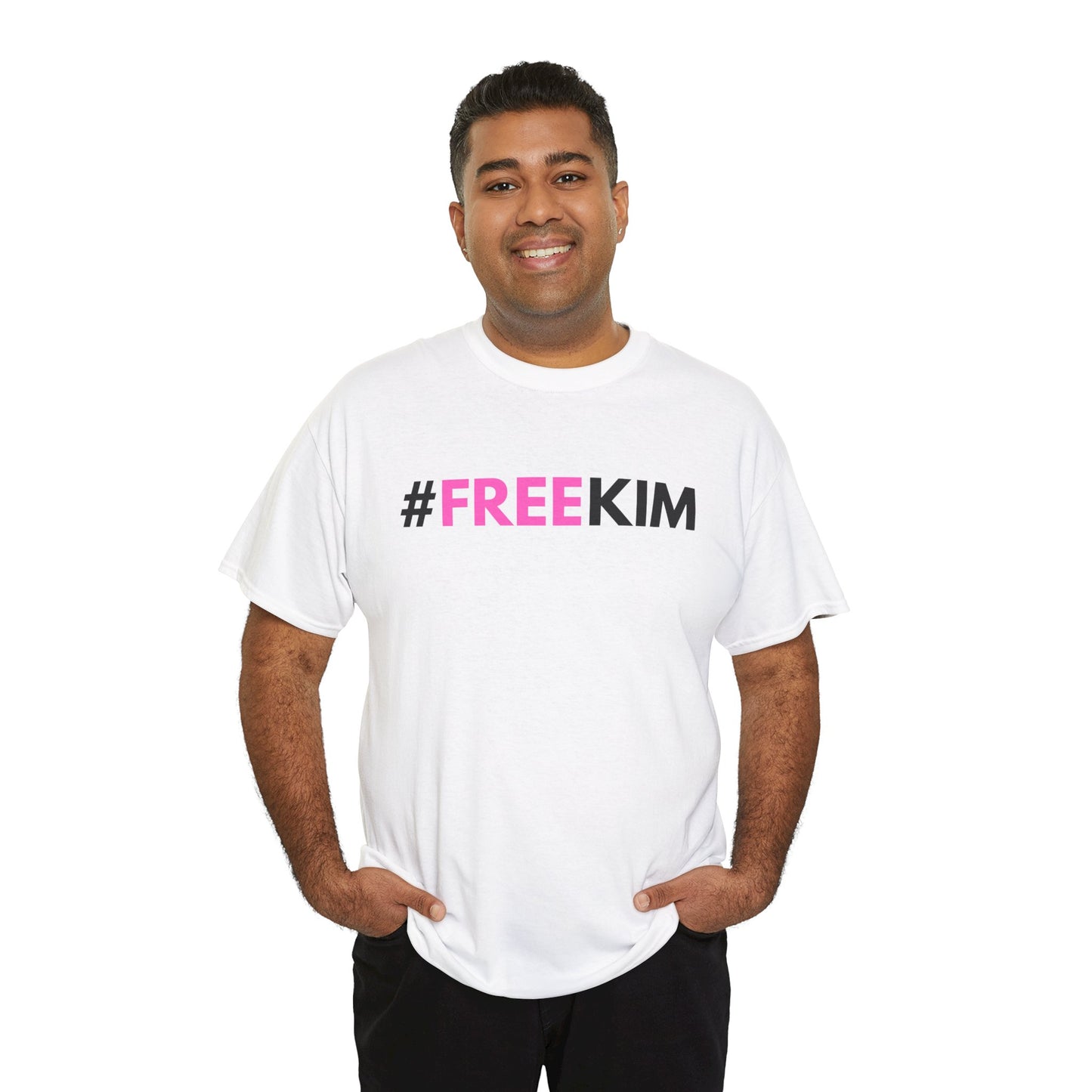 #FREEKIM White T-shirt | Kim The Gorilla Official Merch