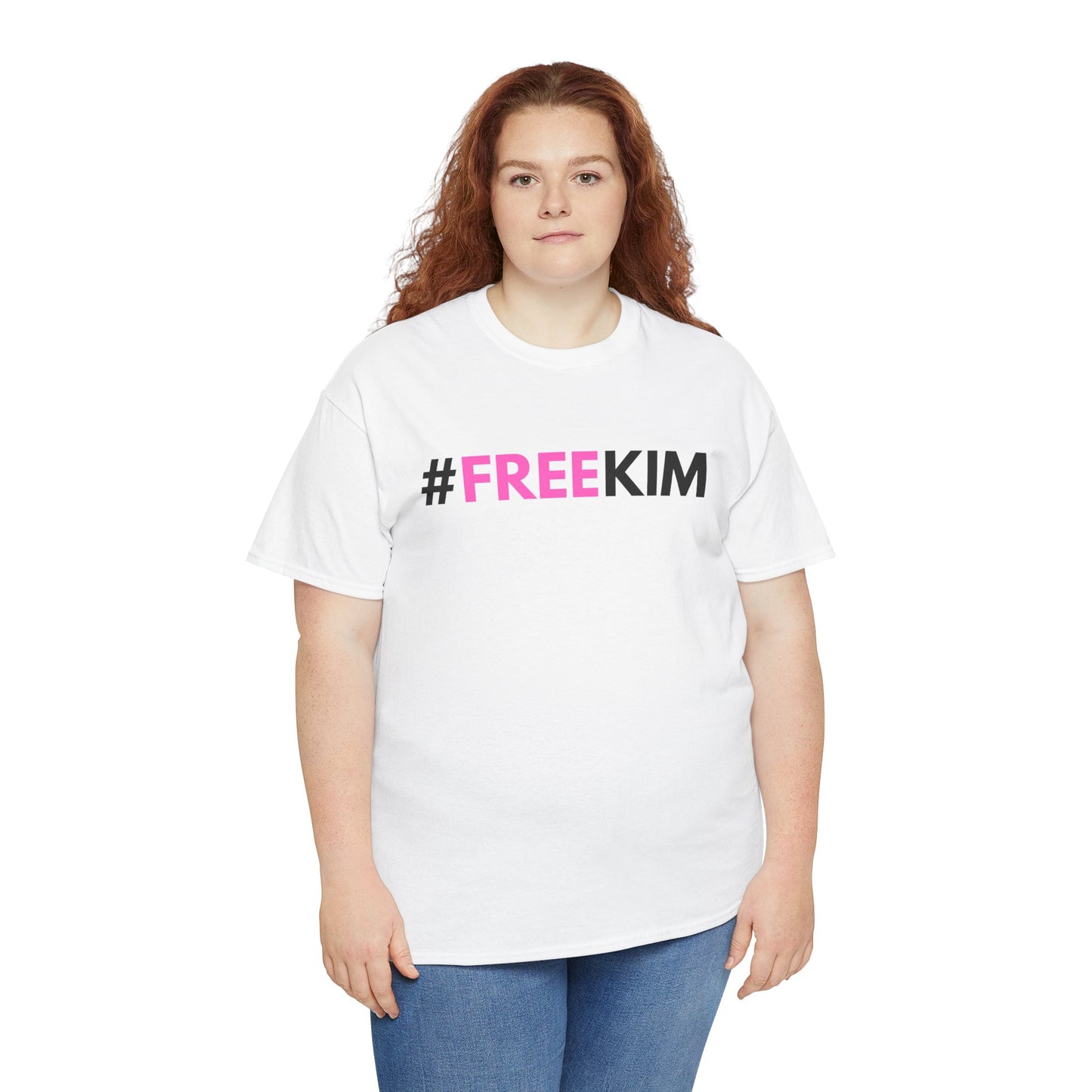 #FREEKIM White T-shirt | Kim The Gorilla Official Merch