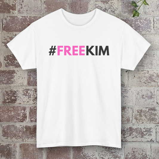 #FREEKIM White T-shirt | Kim The Gorilla Official Merch