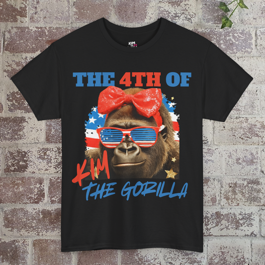 4th of Kim the Gorilla T-shirt | July 4th | Official Kim the Gorilla Merch